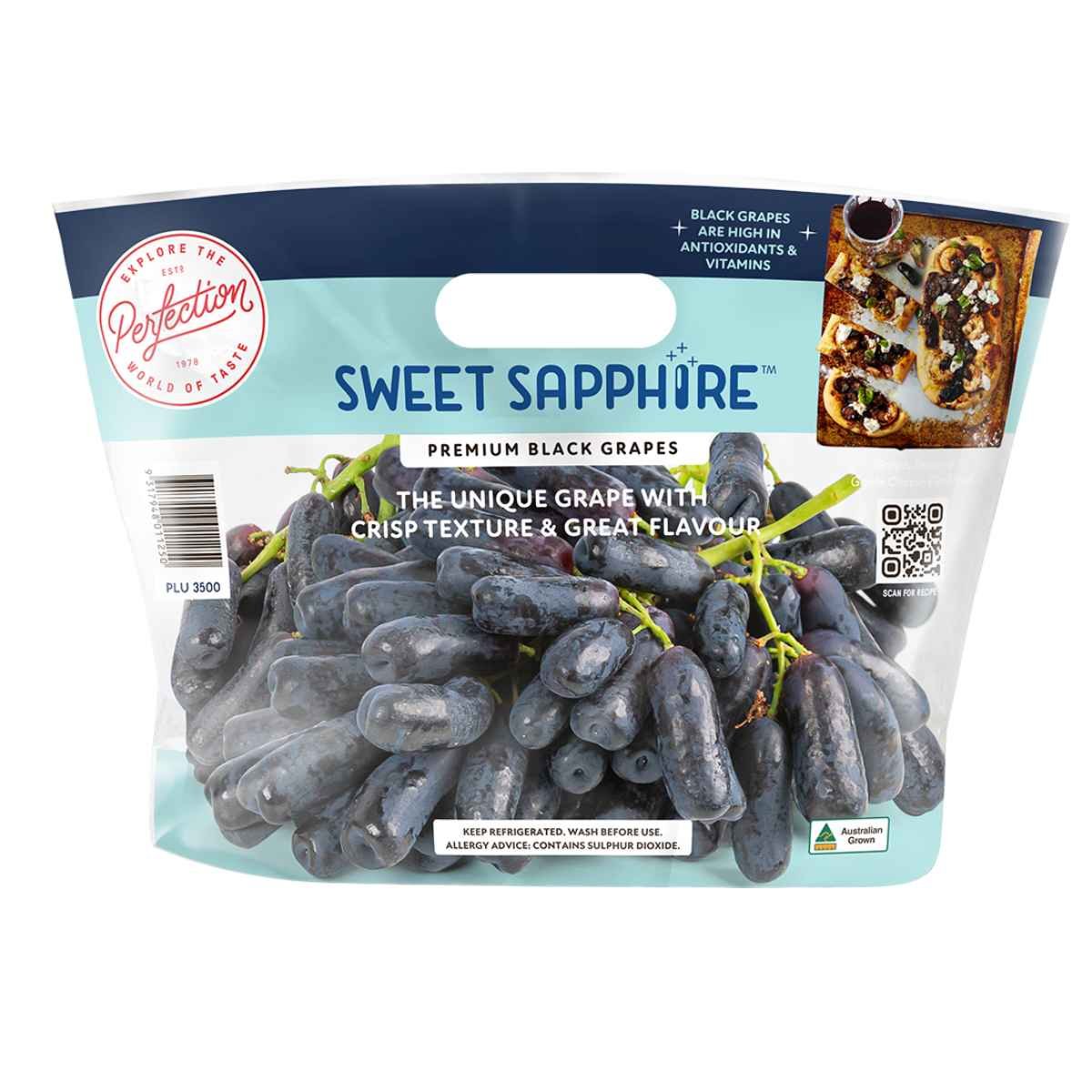 Introducing Sweet Sapphire® Black Grapes Perfection Fresh Australia.